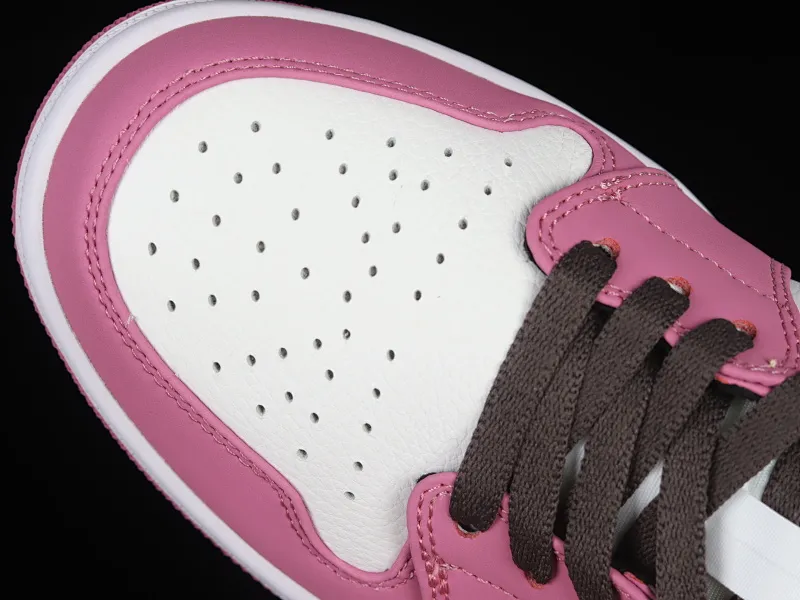 All categories Air Jordan Jordan series basketball shoes Air Jordan 1 Low Z version Air Jordan 1 Low AJ1 Joe 1 white pink black hook low-top casual sneakers DC1767-160
